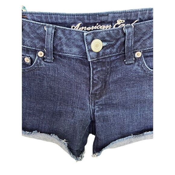 American Eagle Outfitter Women’s Jean Shorts Stretch Distressed SZ 4 - Picture 6 of 9